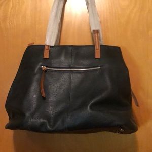 Large leather tote